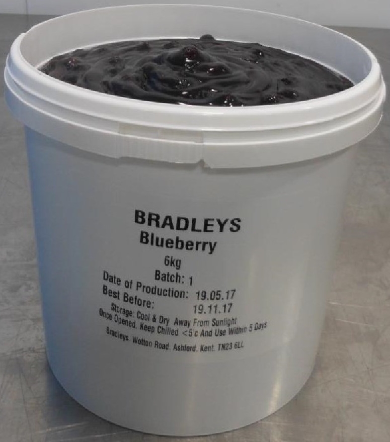 Naked Foods Blueberry Pie Filling [6kg] - Bradleys