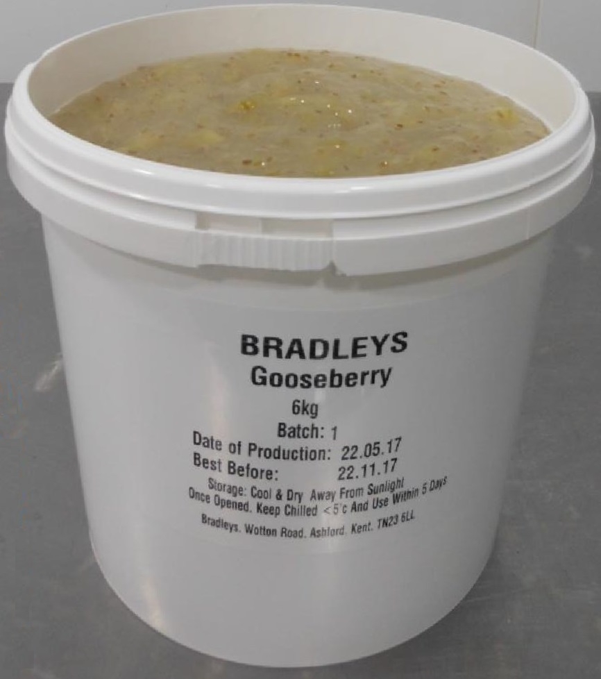 Naked Foods Gooseberry Pie Filling [6kg] - Bradleys