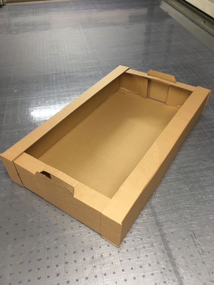 439x369x71mm Large Corrugated Delivery Tray [50] Bradleys