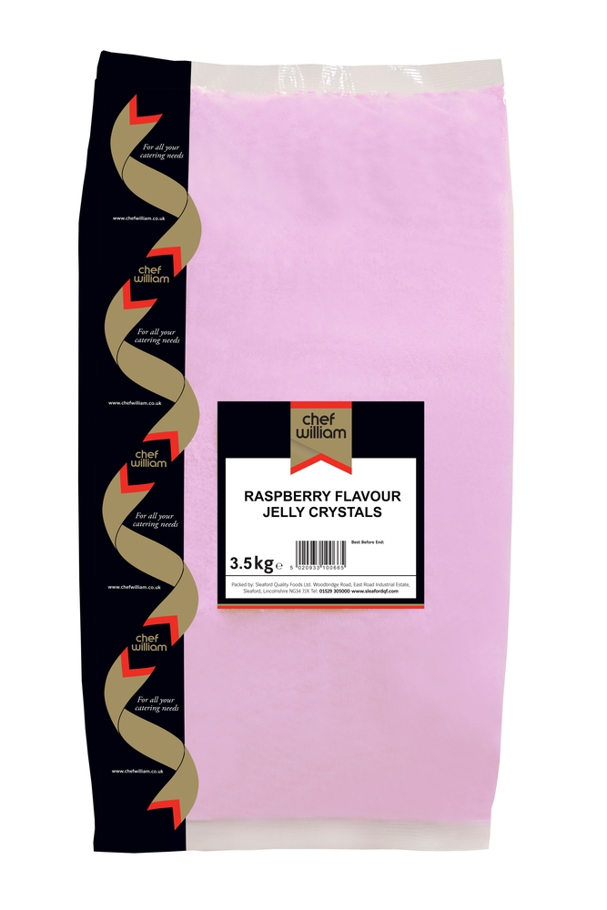 O/L Raspberry Jelly Crystals [3.5kg] Bradleys
